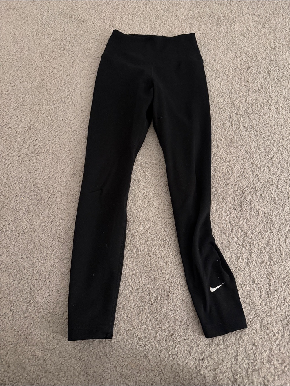 Nike Black Therma Leggings with White Swoosh